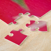 Schönes Puzzle mit Phantastischen Roten Blume (Seite)
