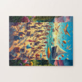 Schönes Puzzle mit Sängern und Natur (Horizontal)