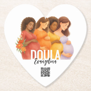 Schönes QR-Code Professional Geburts-Postpartum-Do Untersetzer