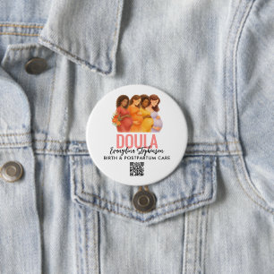 Schönes QR-Code Professionelle Geburts- Nachbetreu Button