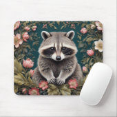 Schönes Racoon Pink Floral Mousepad (Mit Mouse)
