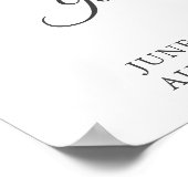 Schönes Rainbow-Foto Willkommen bei unserer Hochze Poster (Ecke)