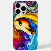 Schönes Rainbow Horse Portrait Case-Mate iPhone Hülle (Rückseite)