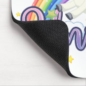 Schönes Rainbow Unicorn Mousepad (Ecke)