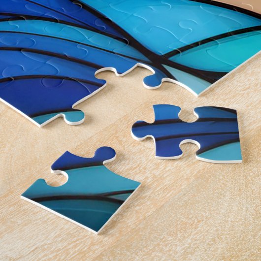 Schönes Rätsel der Tropischen Buntglaskunst Puzzle (Seite)