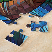 Schönes Rätsel der Tropischen Buntglaskunst Puzzle (Seite)