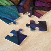 Schönes Rätsel der Tropischen Buntglaskunst Puzzle (Seite)