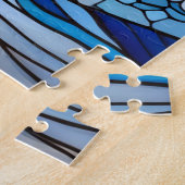 Schönes Rätsel der Tropischen Buntglaskunst Puzzle (Seite)