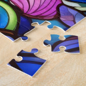 Schönes Rätsel der Tropischen Buntglaskunst Puzzle (Seite)