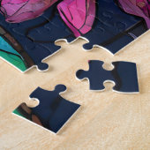 Schönes Rätsel der Tropischen Buntglaskunst Puzzle (Seite)