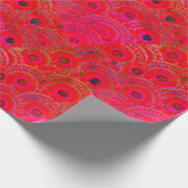 Schönes RED MANDALA Wrapping Paper Geschenkpapier (Ecke)