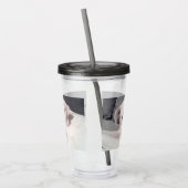 Schönes Regal White Labrador Mix Dog Gray Acryli Acryltrinkbecher (Links)