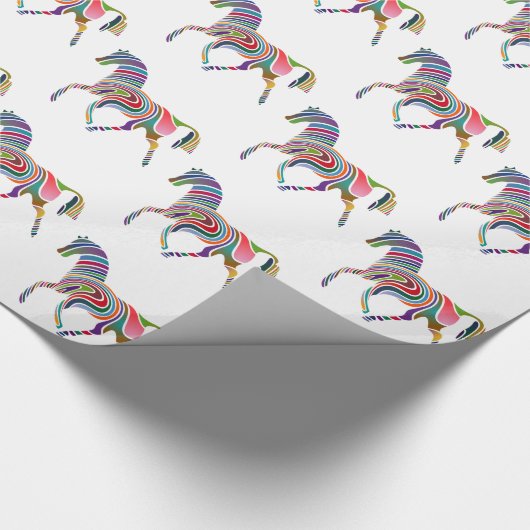 Schönes Regenbogen-Farbhorn Thunder_Cove Geschenkpapier (Ecke)