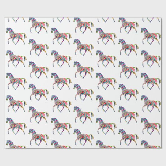 Schönes Regenbogen-Farbhorn Thunder_Cove Geschenkpapier (Flach)