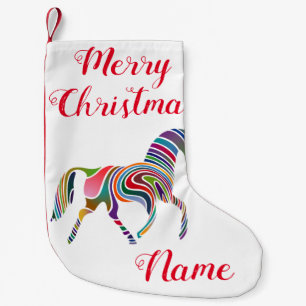 Schönes Regenbogen-Farbhorn Thunder_Cove Kleiner Weihnachtsstrumpf