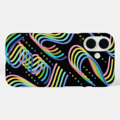 Schönes Regenbogenfarbenes Bandreihen-Muster-Kunst Case-Mate iPhone Hülle (Rückseite (Horizontal))