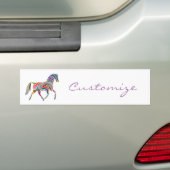 Schönes Regenbogenfarbenpferd Thunder_Cove Autoaufkleber (Auf Auto)