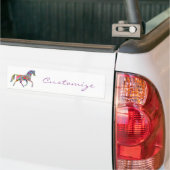 Schönes Regenbogenfarbenpferd Thunder_Cove Autoaufkleber (Auf Lkw)