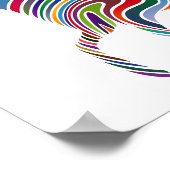 Schönes Regenbogenfarbenpferd Thunder_Cove Poster (Ecke)