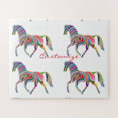 Schönes Regenbogenfarbenpferd Thunder_Cove Puzzle (Horizontal)