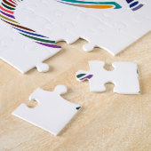 Schönes Regenbogenfarbenpferd Thunder_Cove Puzzle (Seite)