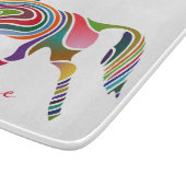 Schönes Regenbogenfarbenpferd Thunder_Cove Schneidebrett (Ecke)