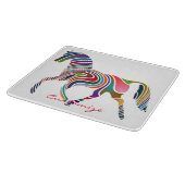 Schönes Regenbogenfarbenpferd Thunder_Cove Schneidebrett (Ecke)
