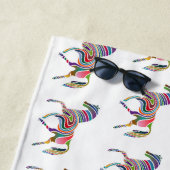 Schönes Regenbogenfarbenpferd Thunder_Cove Strandtuch (Beispiel)