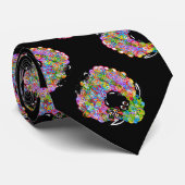 Schönes Regenbogenschaf der Familie Krawatte (Gerollt)