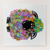 Schönes Regenbogenschaf der Familie Puzzle (Horizontal)