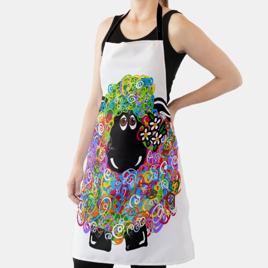 Schönes Regenbogenschaf der Familie Schürze (InSitu)