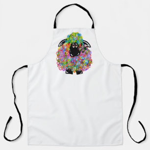 Schönes Regenbogenschaf der Familie Schürze