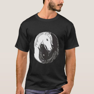 Schönes Reiten Reiten Ying Yang T-Shirt