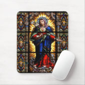 Schönes religiöses Heiliges Herz der Jungfrau Mary Mousepad (Mit Mouse)