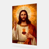 Schönes religiöses Heiliges Herz Jesu Acrylschild (Winkel)