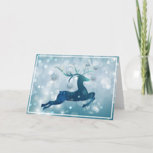Schönes Ren Feiertagskarte