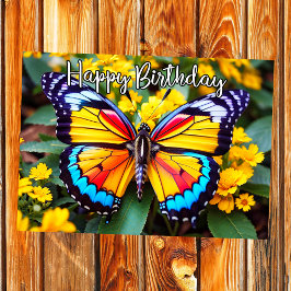 Schönes Restbutterfly Design Happy Birthday Karte