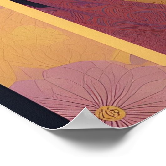 Schönes, Retro,Art Deko,1930er Damenportrait,chic Poster (Ecke)