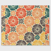 Schönes Retro-Jugendstil Geschenkpapier (Flach)