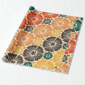 Schönes Retro-Jugendstil Geschenkpapier (Ungerollt)