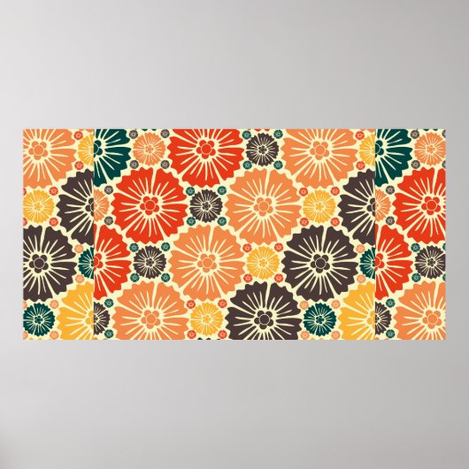 Schönes Retro-Jugendstil Poster (Vorne)