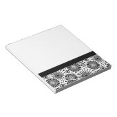 Schönes Retro-Schwarzweiß-Notebook Notizblock (angewinkelt)