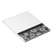 Schönes Retro-Schwarzweiß-Notebook Notizblock (angewinkelt)