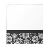 Schönes Retro-Schwarzweiß-Notebook Notizblock (Vorderseite)