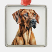 SCHÖNES RHODESIAN RIDGEBACK DOG ORNAMENT AUS METALL (Vorne)