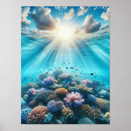 Schönes Riff mit Liegen Poster