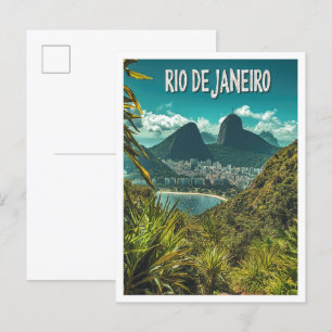 Schönes Rio de Janeiro Brasilien Reise Postkarte