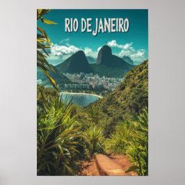Schönes Rio de janeiro Brasilien Reisen Poster