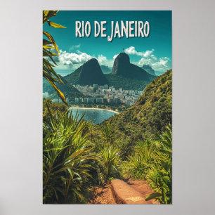 Schönes Rio de janeiro Brasilien Reisen Poster