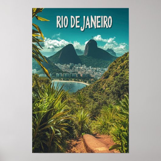 Schönes Rio de janeiro Brasilien Reisen Poster (Vorne)